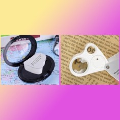 9889 Çift Mercekli Ledli Mini Büyüteç