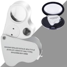 9889 Çift Mercekli Ledli Mini Büyüteç