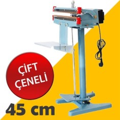 PFS 450x2 45CM Ayaklı Çift Çeneli Poşet Ağzı Kapatma Makinası