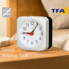 Tfa 60.1019 Sessiz Çalışan Analog Çalar Saat