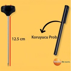 Testo Üstten Göstermeli Mini Termometre 12.5cm Prob