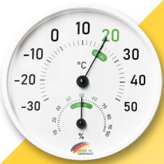 TFA 45.2045.02 Geniş Göstergeli Analog Sıcaklık Nem Ölçer