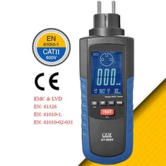 Cem DT-9054 Kaçak Akım Rölesi RCD Test Cihazı