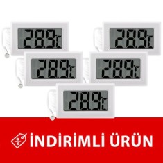 Beyaz Pano Tipi Soketli Termometre (5´ li Paket) | SC-1