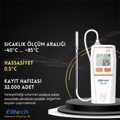 Tlog 10E Kablolu Sıcaklık Kayıt Cihazı | Hassas