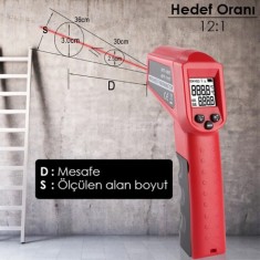 LYK DT8550AH Lazerli Dijital Termometre 550°C