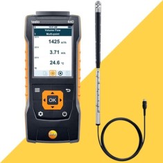 Testo 440 Hava Hızı ve Hacimsel Debi Ölçer | Mini Pervane Problu