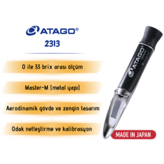 Atago 2313 Master-M El Tipi Refraktometre | 0-33 Brix