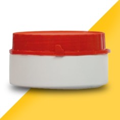 250cc Kilitli Kapaklı HDPE Plastik Numune Saklama Kavanozu - Gıda Uyumlu (100'lü Paket)