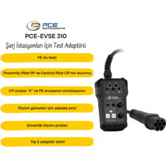 PCE-EVSE 310 EVSE Test Cihazı | Şarj İstasyonları İçin Tip 2 Test Adaptörü 