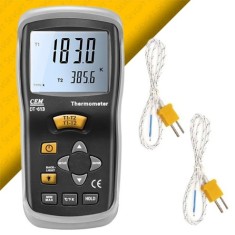Cem DT613 K Tipi Prob Bağlanabilen 2 Kanallı Termometre