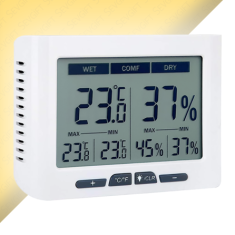 Loyka DTH-150 Geniş Ekranlı Sıcaklık Nem Ölçer | Kalibrasyon Ayarlı