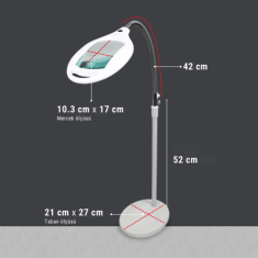 StandMag Ayaklı Esnek Boyunlu Ledli Büyüteç