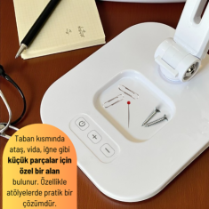 Flexi Masaüstü Büyüteç | Ayarlanabilir Kademeli Led Aydınlatmalı 