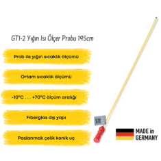 Pfeuffer GT1-2 Yığın Isı Ölçer Probu 195 cm