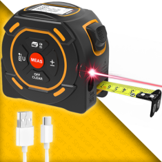 SW-TM60A Lazer Mesafe Ölçerli Şerit Metre | 60m + 5m