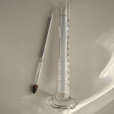 Alkolmetre Seti Kısa (250ml Mezür) | Cam Dansimetre Yoğunluk Ölçer