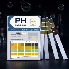 pH Kağıdı 0-14 Universal | İndikatör Test Kağıdı 100 Adet | Hassas pH Turnusol Kağıdı