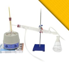 1000 ml Cam Distilasyon Seti | Basit Damıtma Düzeneği Komple Set | BOROSIL