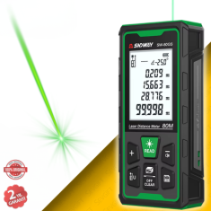 SW-80GS Yeşil Lazerli 80 Metre Lazermetre | Şarjlı ve IP68 Korumalı