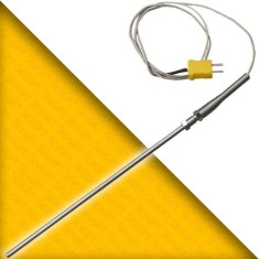 K Tipi Sıcaklık Prob 20cm 400°C | Termokupl Sensör Metal Prob