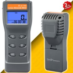 AZ 7702 Yüksek Hassasiyetli Profesyonel Karbonmonoksit (CO) Ölçer  |  Sesli Alarm, Profesyonel Kullanım