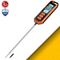 Su Geçirmez Dijital Gıda Termometresi 300°C | IP67 Profesyonel Mutfak Termometresi