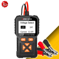 VICTOR 3025A Dijital Akü Test Cihazı 12V / 24V | CCA, SOH ve Şarj Sistemi Testi