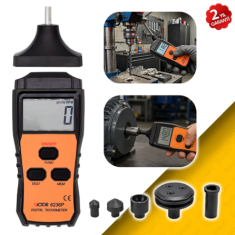 6236P Temaslı ve Temassız Devir Ölçer Takometre | 99.999 RPM | Yüzey Hızı Ölçer