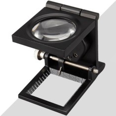 Katlanır Metal Lup Büyüteç 8X | A9005