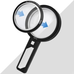 Işıklı El Tipi Büyüteç 15X (10X/5X) | ST-22