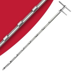 Numune Alma Sondası | Üstten Boşaltmalı Krom 1,5M 7 Göz | KUST 150