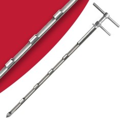 Numune Alma Sondası | Üstten Boşaltmalı Krom 1M 5 Göz | KUST 100