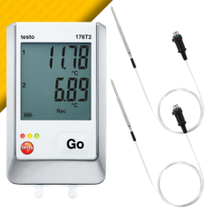 Testo 176T2 Çift Kanallı Sıcaklık Datalogger Seti