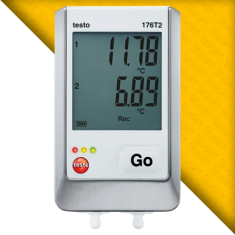 Testo 176T2 Çift Kanallı Sıcaklık Datalogger Tek Cihaz