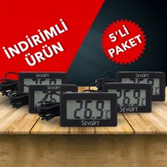 Pano Tipi Soketli Dijital Kablolu Termometre (5´ li Paket) | DC-1 