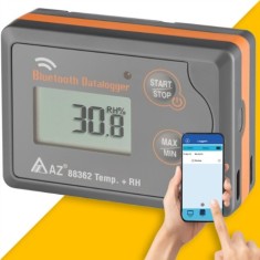 AZ 88362 Sıcaklık Nem Kayıt Cihazı Datalogger | Akıllı Telefon Uyumlu