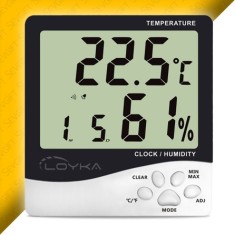 Dijital Termometre, Sıcaklık ve Nem Ölçer | Oda Isı Göstergesi | H100 Plus