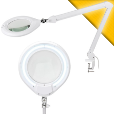 Luma Geniş Mercekli Masaya Bağlanabilir Büyüteç | Ayarlanabilir Led Işığı