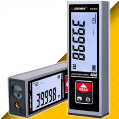 SW-B40 Geniş Yatay Göstergeli Metal Lazermetre | 40 Metre | Şarj Edilebilir