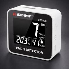 SW-825 PM2.5 Partikül Ölçer | Sıcaklık ve Nem Monitörü