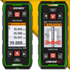 SW-6100GT Duvar Metal-Ahşap Dedektörü & Lazer Mesafe Ölçer 120M