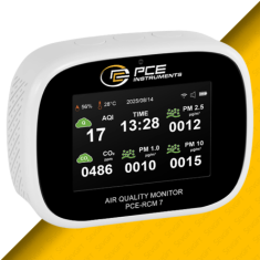 PCE-RCM 7 Profesyonel Çok Parametreli İç Ortam Analizörü | PM1, PM2.5, PM10, CO₂, HCHO, TVOC Ölçüm