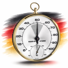 TFA 45.2007 Analog Sıcaklık ve Nem Ölçer | Termometre hygrometre (Alman)