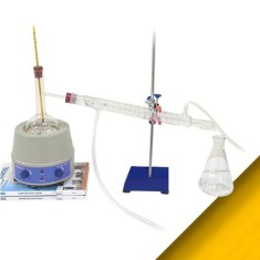 2000 ml Cam Distilasyon Seti | Basit Damıtma Düzeneği Komple Set | BOROSIL