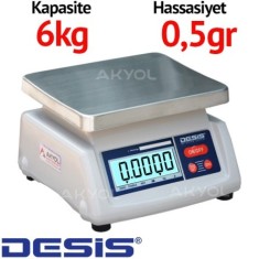 Desis 2E-6 T28 Çift Ekranlı Dijital Terazi 6KG