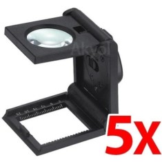 14109 Katlanır Işıklı Büyüteç Lup Mercek 5X