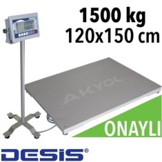 Desis CWS Platform Baskül (ONAYLI) 1.5 Ton Kapasiteli - 120x150 cm