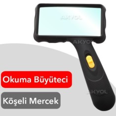 84026 Köşeli Mercekli Okuma Büyüteci