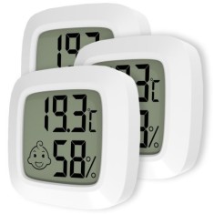 3 Adet | YS28 Mini Sıcaklık ve Nem Ölçer